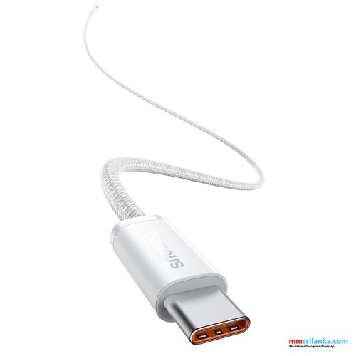 Baseus Dynamic Series 1m Fast Charging Data Cable Type-C to Type-C 100W White (6M)